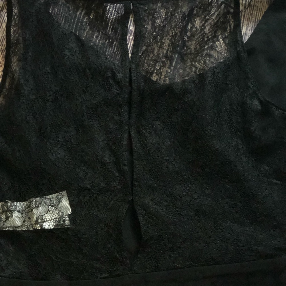🌀Zara Basic | Cropped Ruched Lace Top - Picture 6 of 7